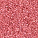 DB0070:  Coral Lined Crystal Luster 11/0 Miyuki Delica Bead 
