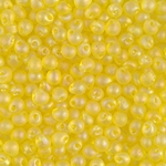 DP-136FR:  Miyuki 3.4mm Drop Bead Matte Transparent Yellow AB 