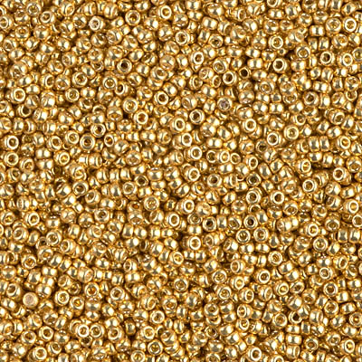 Galvanized Yellow Gold Miyuki Delica Glass Seed Beads - 11/0