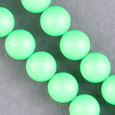 Caravan Beads - Swarovski - 29-1049: 5810 10mm Neon Green Crystal