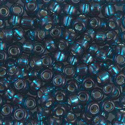 Silverlined Bleu Zircon 4 mm 20 g japonais Miyuki 6/0 Seed Bead-Dy 6-1425 