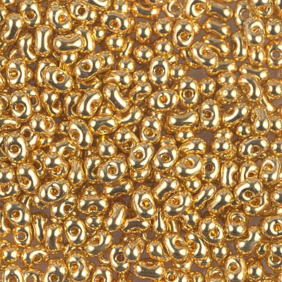 Miyuki 8/0 Metallic 24 Karat Gold-Plated Hex Cut Seed Beads 2.5-Inch Tube 