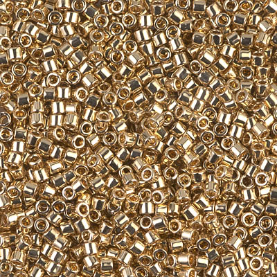 miyuki delica's 11/0 24kt gold light plated - beads 