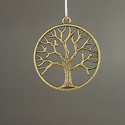 BULK 10 Tree Charms Wholesale Large Tree of Life pendant beads Antique Silver 37mm CM0090S