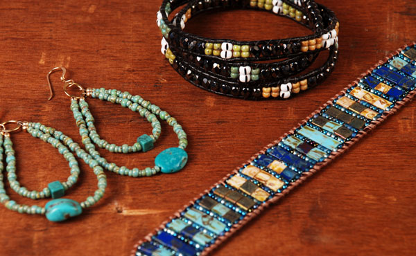 4mm Czech Aged Picasso Beads, Wrap Bracelet Beads, Glass Beads