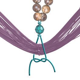 Natural bead Mala Necklace Instructions