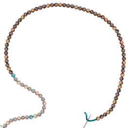 Natural bead Mala Necklace Instructions