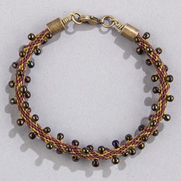 Kumihimo Sundew Bracelet Spanish Flag
