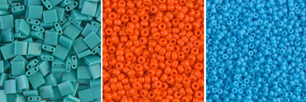 Opaque seed beads