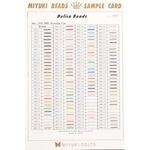 CARD 894:  Miyuki Sample Card 15/0 Precision Cut Delicas (894/1, 894/2, 894/3) 
