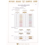 CARD 930:  Miyuki Duracoat Galvanized Beads Sample Card (930/R) (15/0, 11/0, 8/0, 6/0, DP, MA, LMA)  