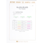 CARD 934:  Luminous (Neon) Seed Bead Sample Card (934) (15/0, 11/0, 8/0)  