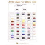 CARD 948:  Miyuki Tila & HTL Bead Sample Card (948/R) (replaces Card 873, 878, 884) 