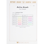 DELICA.CARD 899:  Miyuki Luminous (Neon) 10/0 Delica Beads Sample Card (899) (DBM) 