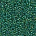 11-1016:  HALF PACK 11/0 Silverlined Green AB  Miyuki Seed Bead approx 125 grams - 11-1016_1/2pk