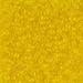 11-136:  HALF PACK 11/0 Transparent Yellow  Miyuki Seed Bead approx 125 grams - 11-136_1/2pk