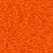 11-138F:  HALF PACK 11/0 Matte Transparent Orange Miyuki Seed Bead approx 125 grams - 11-138F_1/2pk