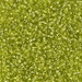 11-14:  HALF PACK 11/0 Silverlined Chartreuse Miyuki Seed Bead approx 125 grams - 11-14_1/2pk