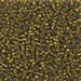 11-1421:  HALF PACK 11/0 Dyed Silverlined Golden Olive  Miyuki Seed Bead approx 125 grams - 11-1421_1/2pk