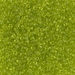 11-143:  HALF PACK 11/0 Transparent Chartreuse Miyuki Seed Bead approx 125 grams - 11-143_1/2pk