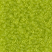 11-143F:  HALF PACK 11/0 Matte Transparent Chartreuse Miyuki Seed Bead approx 125 grams - 11-143F_1/2pk