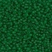 11-146F:  HALF PACK 11/0 Matte Transparent Green  Miyuki Seed Bead approx 125 grams - 11-146F_1/2pk