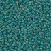 11-147FR:  HALF PACK 11/0 Matte Transparent Emerald AB Miyuki Seed Bead approx 125 grams - 11-147FR_1/2pk