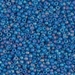 11-149FR:  HALF PACK 11/0 Matte Transparent Capri Blue AB  Miyuki Seed Bead approx 125 grams - 11-149FR_1/2pk