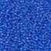 11-150SFR:  HALF PACK 11/0 Semi-Frosted Transparent Sapphire AB Miyuki Seed Bead approx 125 grams - 11-150SFR_1/2pk