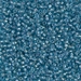 11-2261:  HALF PACK 11/0 Light Gray Lined Aqua AB Miyuki Seed Bead approx 125 grams - 11-2261_1/2pk