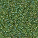 11-341:  HALF PACK 11/0 Green Lined Chartreuse AB Miyuki Seed Bead approx 125 grams - 11-341_1/2pk