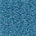 11-376:  HALF PACK 11/0 Sparkling Gray Lined Aqua Luster Miyuki Seed Bead approx 125 grams - 11-376_1/2pk