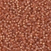 11-4233:  HALF PACK 11/0 Duracoat Silverlined Dyed Rose Gold Miyuki Seed Bead approx 125 grams - 11-4233_1/2pk