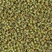 11-4515:  HALF PACK 11/0 Opaque Chartreuse Picasso Miyuki Seed Bead approx 125 grams - 11-4515_1/2pk
