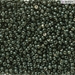 11-5107:  HALF PACK 11/0 Duracoat Galvanized Black Moss Miyuki Seed Bead approx 125 grams - 11-5107_1/2pk