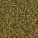 11-975: HALF PACK 11/0 Copper Lined Pale Chartreuse Miyuki Seed Bead approx 50 grams - 11-975_1/2pk