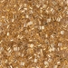 11C-195: HALF PACK 11/0 Cut 24kt Gold Lined Crystal Miyuki Seed Bead approx 50 grams - 11C-195_1/2pk