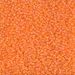 15-138FR:  HALF PACK 15/0 Matte Transparent Orange AB Miyuki Seed Bead approx 125 grams - 15-138FR_1/2pk