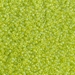 15-143FR:  HALF PACK 15/0 Matte Transparent Chartreuse AB  Miyuki Seed Bead approx 125 grams - 15-143FR_1/2pk