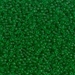 15-146F:  HALF PACK 15/0 Matte Transparent Green  Miyuki Seed Bead approx 125 grams - 15-146F_1/2pk