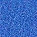 15-150FR:  HALF PACK 15/0 Matte Transparent Sapphire AB Miyuki Seed Bead approx 125 grams - 15-150FR_1/2pk