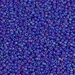 15-151FR:  HALF PACK 15/0 Matte Transparent Cobalt AB  Miyuki Seed Bead approx 125 grams - 15-151FR_1/2pk