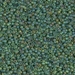 15-158FR:  HALF PACK 15/0 Matte Transparent Olive AB Miyuki Seed Bead approx 125 grams - 15-158FR_1/2pk