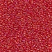 15-254:  HALF PACK 15/0 Transparent Red AB Miyuki Seed Bead approx 125 grams - 15-254_1/2pk