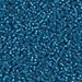 15-25F:  HALF PACK 15/0 Matte Silverlined Capri Blue Miyuki Seed Bead approx 125 grams - 15-25F_1/2pk