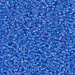 15-261:  HALF PACK 15/0 Transparent Sapphire AB Miyuki Seed Bead approx 125 grams - 15-261_1/2pk