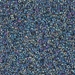 15-283:  HALF PACK 15/0 Noir Lined Crystal AB Miyuki Seed Bead approx 125 grams - 15-283_1/2pk