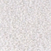 15-284:  HALF PACK 15/0 White Lined Crystal AB  Miyuki Seed Bead approx 125 grams - 15-284_1/2pk