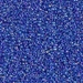 15-353:  HALF PACK 15/0 Cobalt Lined Sapphire AB  Miyuki Seed Bead approx 125 grams - 15-353_1/2pk