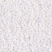 15-471:  HALF PACK 15/0 White Pearl AB  Miyuki Seed Bead approx 125 grams - 15-471_1/2pk